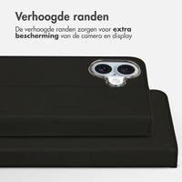 Accezz Wallet Softcase Bookcase Apple iPhone 16 Plus - Zwart