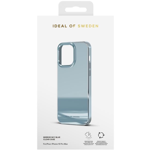 iDeal of Sweden Mirror Case iPhone 15 Pro Max - Sky Blue