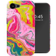 Selencia Vivid Backcover met MagSafe Apple iPhone 16e - Marble Pink