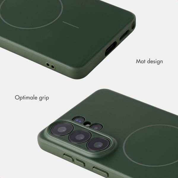 Accezz Grip Backcover met MagSafe Samsung Galaxy S26 Ultra - Donkergroen