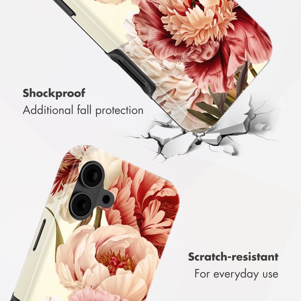 Selencia Vivid Backcover met MagSafe Apple iPhone 16 - Vintage Peony