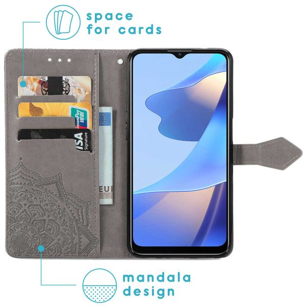 imoshion Mandala Bookcase Oppo A16(s) / A54s - Grijs