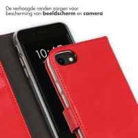 Selencia Echt Lederen Bookcase iPhone SE (2022 / 2020) / 8 / 7 / 6(s) - Rood