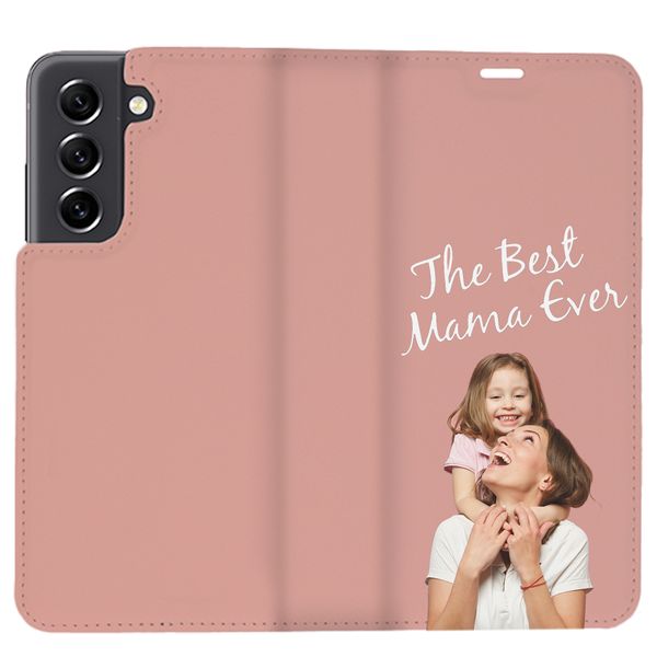 Ontwerp je eigen Samsung Galaxy S21 FE bookcase hoes