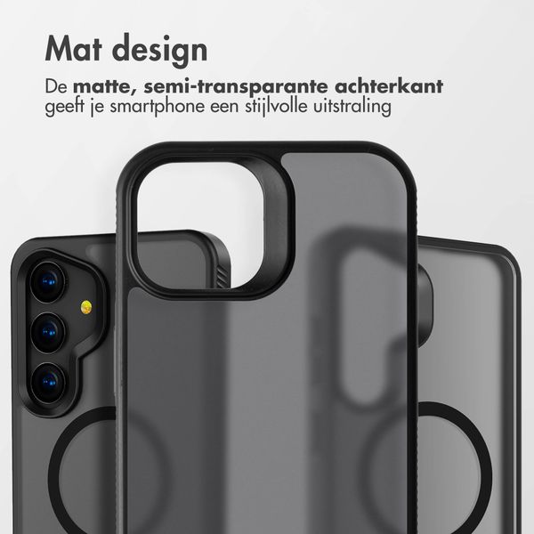 Accezz Rugged Frosted MagSafe Backcover Samsung Galaxy S24 Plus - Zwart