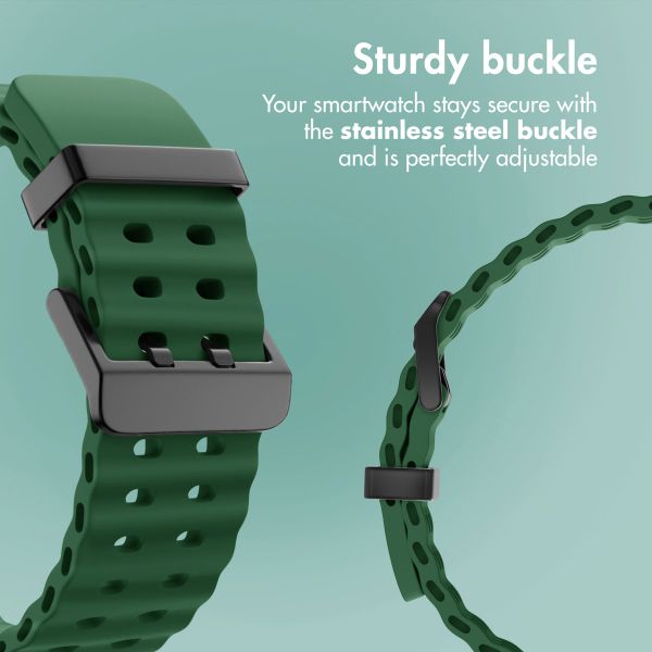 imoshion Ocean Silicone Band Samsung Galaxy Watch Ultra 2 (2026) / Ultra (2024/2025) - Dark Green