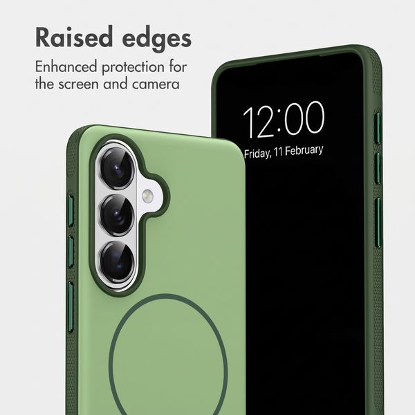 imoshion Colour Back Cover with Thin MagSafe Ring Samsung Galaxy S26 - Dark Green