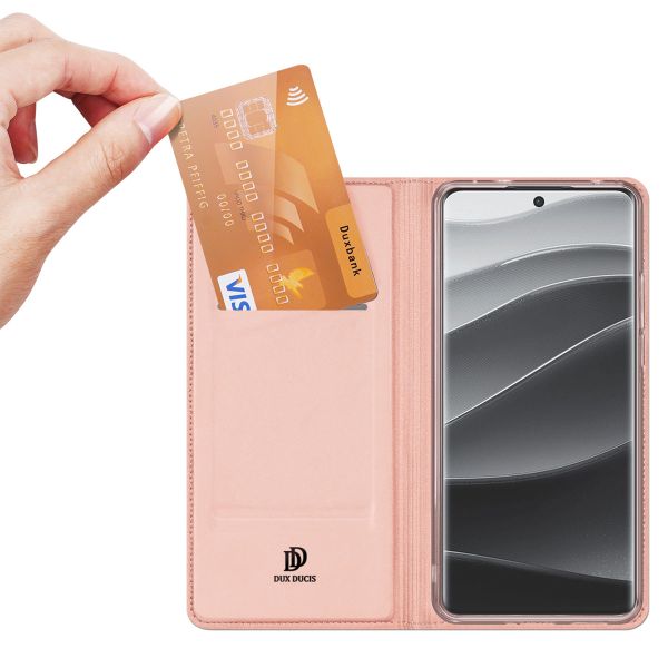 Dux Ducis Slim Softcase Bookcase Xiaomi Redmi Note 14 Pro Plus (5G) - Rosé Goud