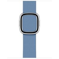 Apple Leather Band Modern Buckle Apple Watch Series 1-9 / SE - 38/40/41 mm / Series 10 - 42 mm - Maat S - Blauw