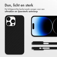 Accezz MagSafe Kevlar Backcover Apple iPhone 14 Pro - Zwart
