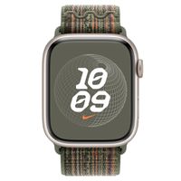 Apple Nike Sport Loop Band Apple Watch Series 1 t/m 10 / SE / Ultra (2) (44/45/46/49 mm) - Sequoia/Orange