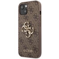 Guess 4G Metal Logo Backcover Apple iPhone 13 Mini - Bruin