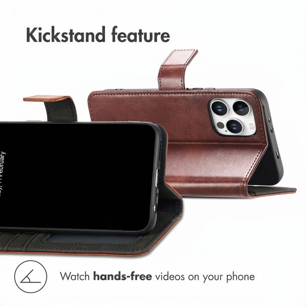 imoshion Luxury Bookcase Apple iPhone 13 Pro Max - Dark Brown