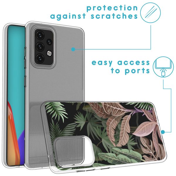 imoshion Design hoesje Samsung Galaxy A52(s) (5G/4G) - Dark Jungle