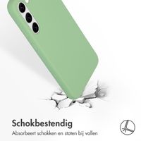 Accezz Liquid Silicone Backcover Samsung Galaxy S23 Plus - Groen