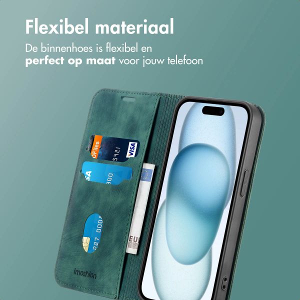 imoshion Slim Bookcase Apple iPhone 15 - Groen
