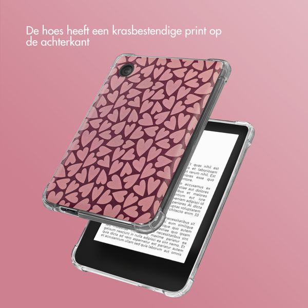 imoshion Design Clear Backcover Kobo Clara Colour / Clara BW - Hearty Blush