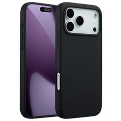 Accezz Liquid Silicone Backcover met MagSafe Apple iPhone 17 Pro Max - Zwart