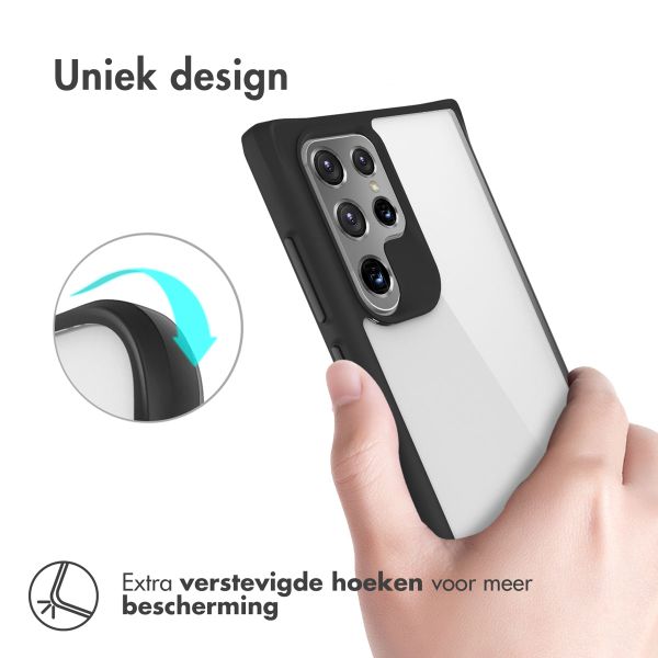 imoshion Rugged Hybrid Case Samsung Galaxy S22 Ultra - Zwart