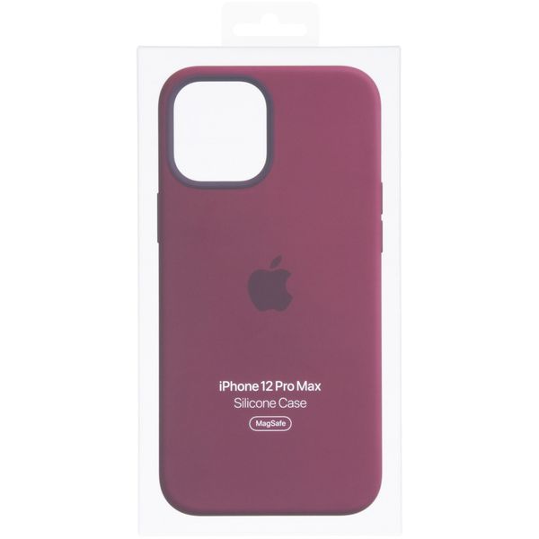 Apple Silicone Backcover MagSafe Apple iPhone 12 Pro Max - Plum