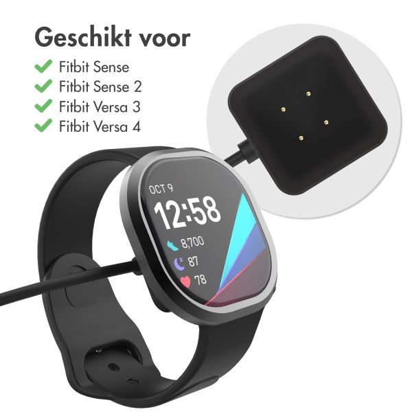 imoshion USB-A oplaadkabel Fitbit Versa 4 / Versa 3 / Sense 2 / Sense - 0,5 meter