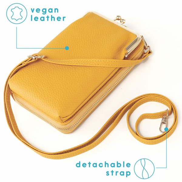 imoshion Vegan Lederen Telefoontasje Crossbody - Geel