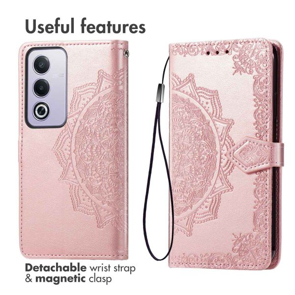 imoshion Mandala Bookcase Oppo A80 5G - Rosé Goud