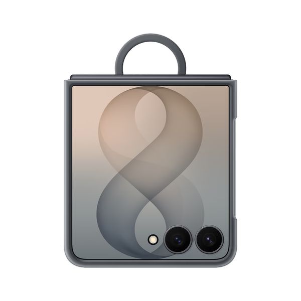Samsung Silicone Magnet Cover Ring Samsung Galaxy Z Flip 8 - Black