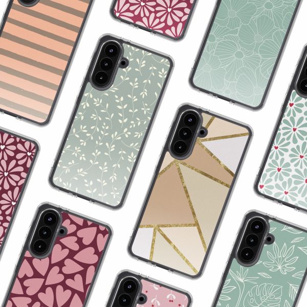 imoshion Design hoesje Samsung Galaxy A36 - Smoke Green Flowers