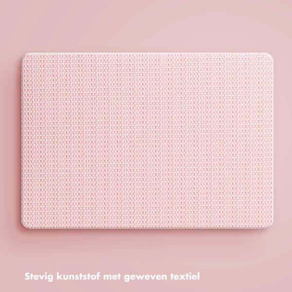 Selencia Geweven Cover MacBook Air 13 inch (2018-2020) - A1932 / A2179 / A2337 - Roze