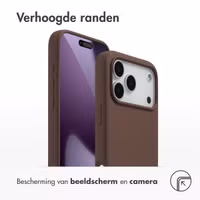 Accezz Liquid Silicone Backcover met MagSafe Apple iPhone 17 Pro Max - New Tea Brown