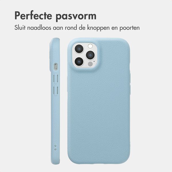 imoshion Texture Backcover iPhone 12 / 12 Pro - Lichtblauw