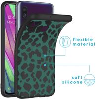 imoshion Design hoesje Samsung Galaxy A40 - Luipaard - Groen / Zwart