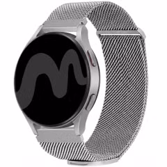 imoshion Milanees magnetisch bandje  - Universeel 20 mm aansluiting - Maat M - Zilver