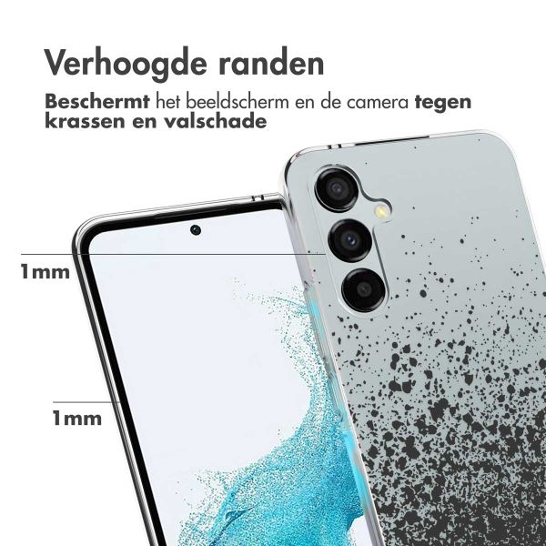 imoshion Design hoesje Samsung Galaxy A54 (5G) - Spetters - Zwart