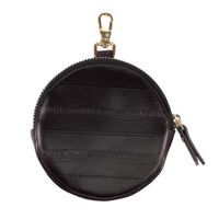 Selencia Nova Real Leather Mini Pouch - Dark Chocolate