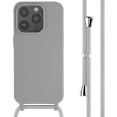 imoshion Silicone Case with Strap Apple iPhone 15 Pro - Light Grey