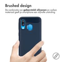 imoshion Brushed Backcover Samsung Galaxy A40 - Donkerblauw