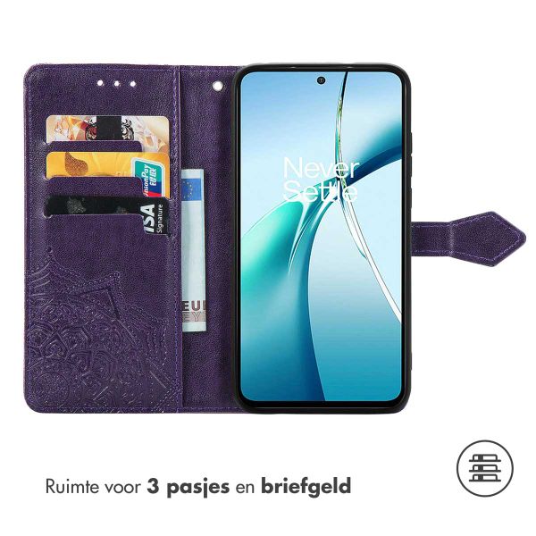 imoshion Mandala Bookcase Motorola Edge 60 Fusion - Paars