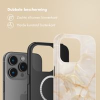 Selencia Vivid Tough Backcover met MagSafe Apple iPhone 15 Pro - Golden Beige Marble