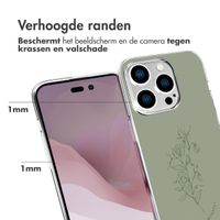 imoshion Design hoesje Apple iPhone 14 Pro - Floral Green