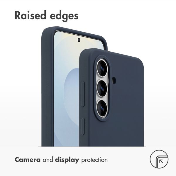 Accezz Liquid Silicone Back Cover with MagSafe Samsung Galaxy S26 - Dark Blue