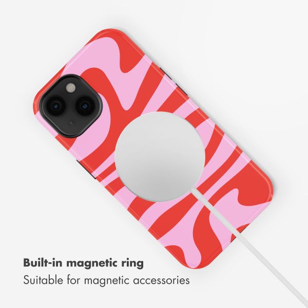 Selencia Vivid Back Cover with MagSafe Apple iPhone 14 - Dream Swirl Pink