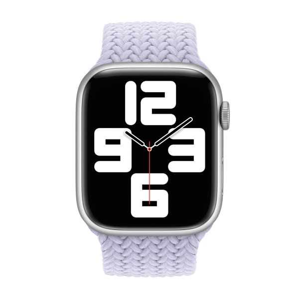 Apple Gevlochten solobandje Apple Watch | 38/40/41/42 mm - Maat 2 - Purple Fog