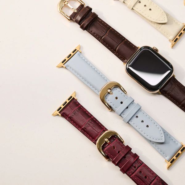 Burga Genuine Leather Band Apple Watch | 38/40/41/42 mm - Mobwife / Gold