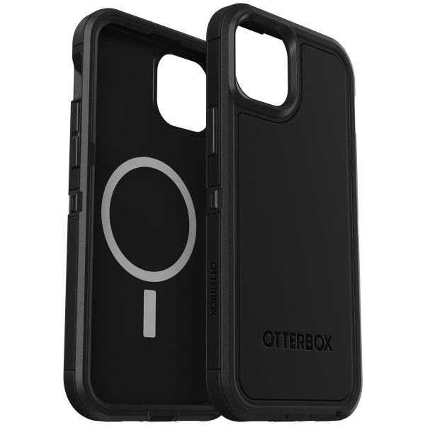 OtterBox Defender Rugged Backcover met MagSafe iPhone 15 Plus - Zwart