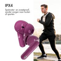 imoshion Aura Pro In-Earbuds - Draadloze oordopjes - Bluetooth draadloze oortjes - Met ANC noise cancelling functie - Bordeaux