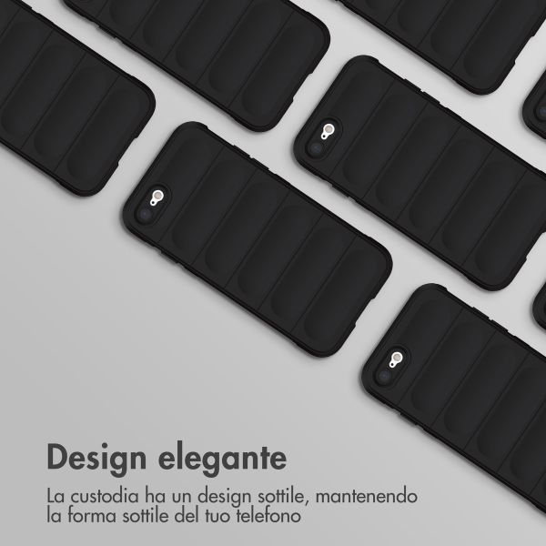 imoshion EasyGrip Backcover Apple iPhone SE (2022 / 2020) / 8 / 7 - Zwart