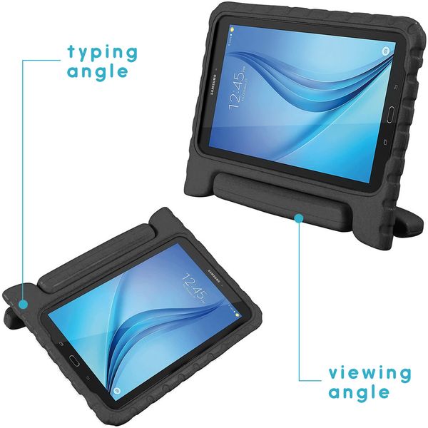 Kidsproof Backcover met handvat Samsung Galaxy Tab E 9.6 - Zwart