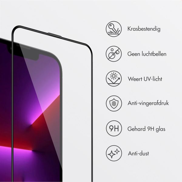 Accezz Gehard Glas Screenprotector + Applicator Apple iPhone 13 / 13 Pro / 14 / 16e